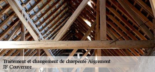 Traitement et changement de charpente  aigremont-30350 JF Couverure