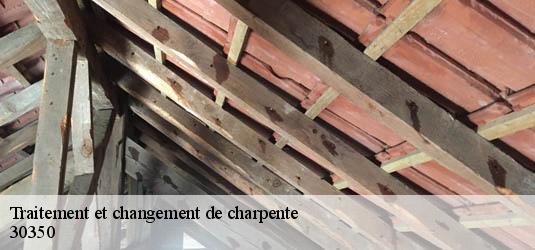 Traitement et changement de charpente  aigremont-30350 JF Couverure