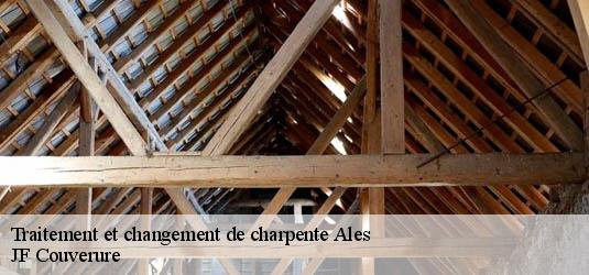 Traitement et changement de charpente  ales-30100 JF Couverure