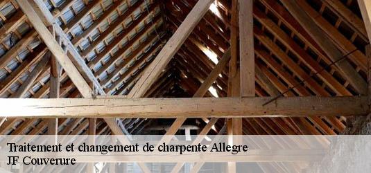 Traitement et changement de charpente  allegre-30500 JF Couverure