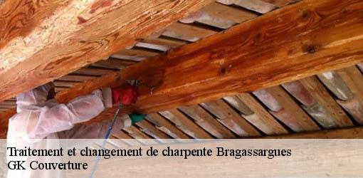 Traitement et changement de charpente  bragassargues-30260 JF Couverure