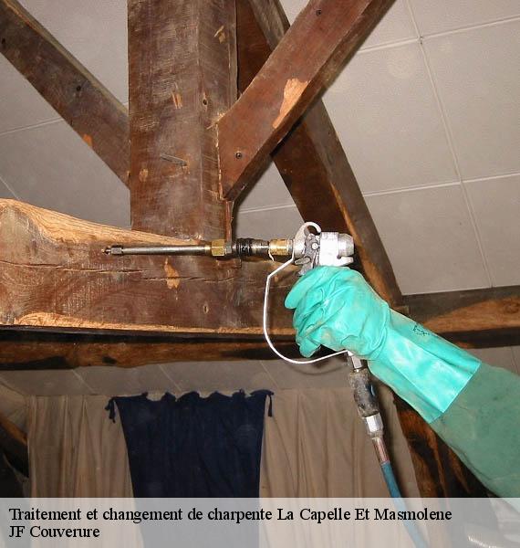 Traitement et changement de charpente  la-capelle-et-masmolene-30700 JF Couverure