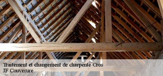 Traitement et changement de charpente  cros-30170 JF Couverure