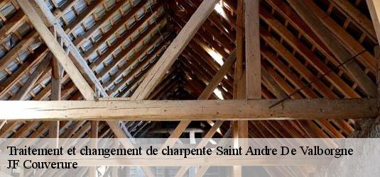 Traitement et changement de charpente  saint-andre-de-valborgne-30940 JF Couverure