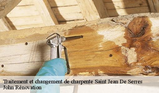 Traitement et changement de charpente  saint-jean-de-serres-30350 John Rénovation