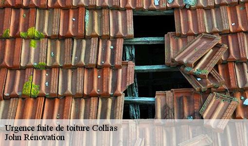 Urgence fuite de toiture  collias-30210 John Rénovation