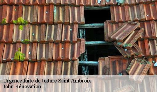 Urgence fuite de toiture  saint-ambroix-30500 John Rénovation