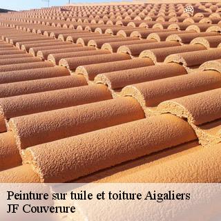 Peinture sur tuile et toiture  aigaliers-30700 JF Couverure