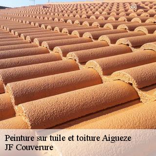 Peinture sur tuile et toiture  aigueze-30760 JF Couverure