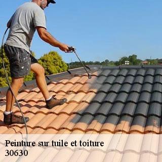 Peinture sur tuile et toiture  cornillon-30630 JF Couverure