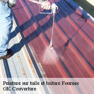 Peinture sur tuile et toiture  fournes-30210 JF Couverure