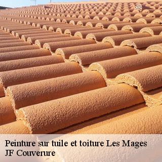 Peinture sur tuile et toiture  les-mages-30960 JF Couverure