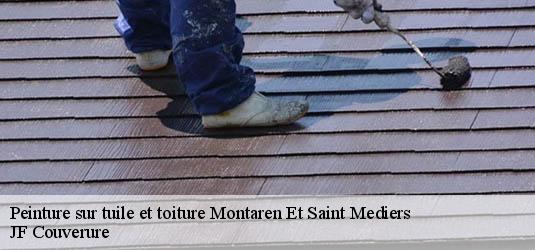 Peinture sur tuile et toiture  montaren-et-saint-mediers-30700 JF Couverure