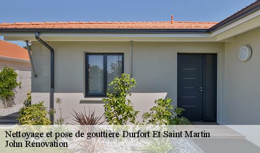 Nettoyage et pose de gouttière  durfort-et-saint-martin-30170 John Rénovation